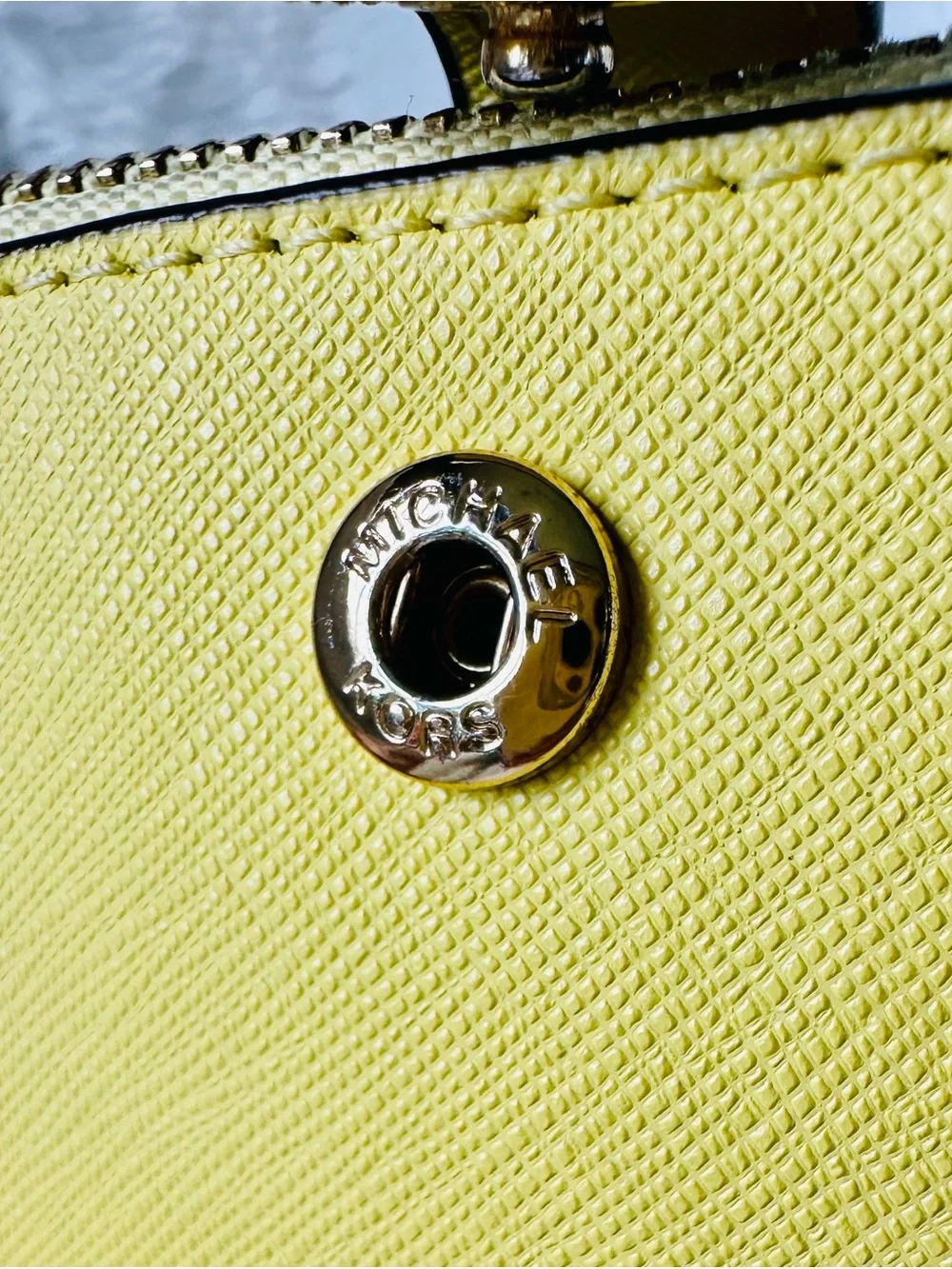 Michael Kors Lg. Jet Set Double Zip Saffiano Leather Wristlet/Clutch